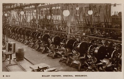 Kulefabrikk, Arsenal, Woolwich (s/hv-bilde) av English Photographer