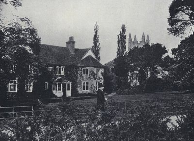 Canon Kingsley og hans hjem, Eversley Rectory, Hampshire (s/hvitt-bilde) av English Photographer