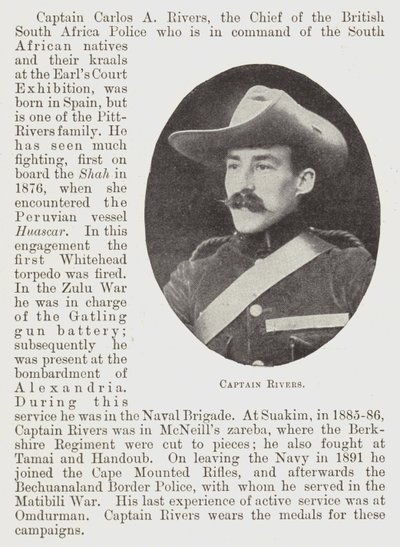 Kaptein Rivers av English Photographer