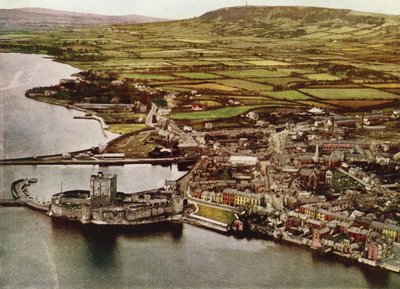 Carrickfergus slott, County Antrim (fargebilde) av English Photographer