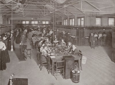 Central London Post Office Telefonsentral, Carter Lane, East Central av English Photographer