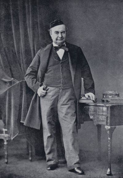 Charles Augustin Sainte-Beuve (s/hvitt bilde) av English Photographer