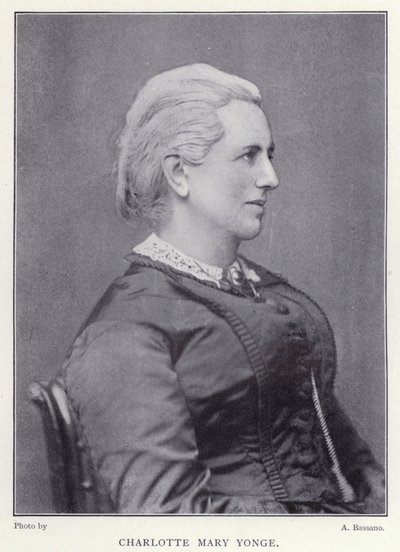 Charlotte Mary Yonge (s/hvitt bilde) av English Photographer