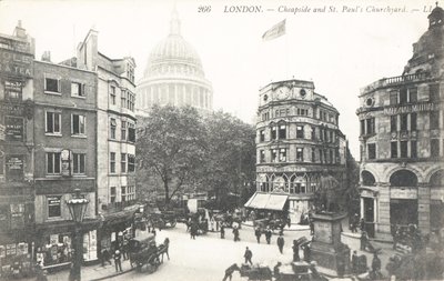 Cheapside og St Pauls Churchyard av English Photographer