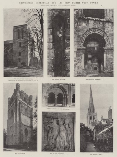 Chichester-katedralen og dets nye nordvest-tårn av English Photographer