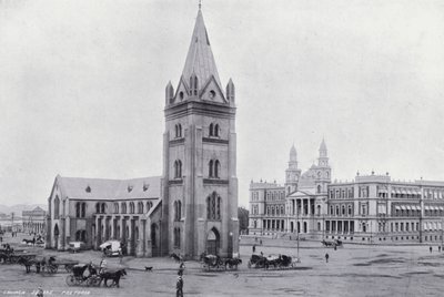 Church Square, Pretoria (s/hvitt bilde) av English Photographer