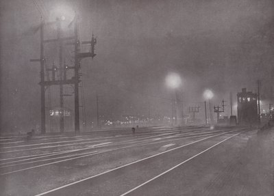 Clapham Junction om natten av English Photographer