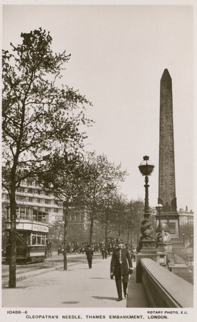 Cleopatras Needle, Thames Embankment, London av English Photographer