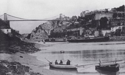 Clifton og hengebro (s/hvitt bilde) av English Photographer