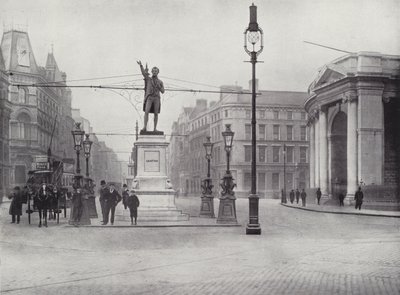 College Green, Dublin, med Grattan-statuen av English Photographer