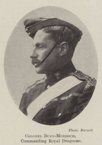 Oberst Burn-Murdoch, kommanderende Royal Dragoons av English Photographer