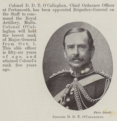 Oberst D D T OCallaghan av English Photographer