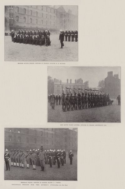Kolonitropper for Queens Jubilee av English Photographer