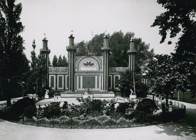 Cremorne Gardens; London: Fyrverkeri Temple av English Photographer
