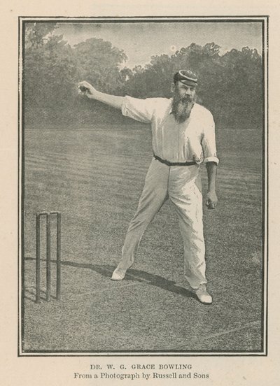 Cricketspiller Dr W G Grace av English Photographer