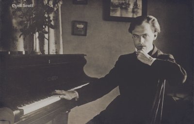 Cyril Scott , engelsk komponist, forfatter og poet (s/hvitt-bilde) av English Photographer