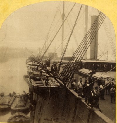 Deck of Great Eastern, 1850–60 (albumtrykk) av English Photographer