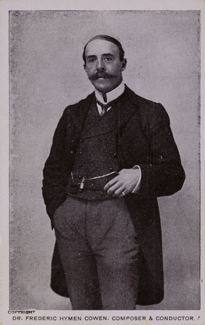 Dr Frederic Hymen Cowen , komponist, pianist og dirigent (1852-1935) av English Photographer