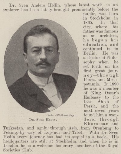 Dr. Sven Hedin av English Photographer