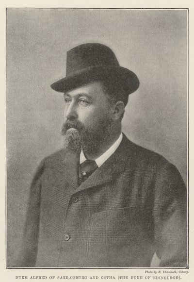 hertug Alfred av Saxe-Coburg og Gotha, hertugen av Edinburgh av English Photographer