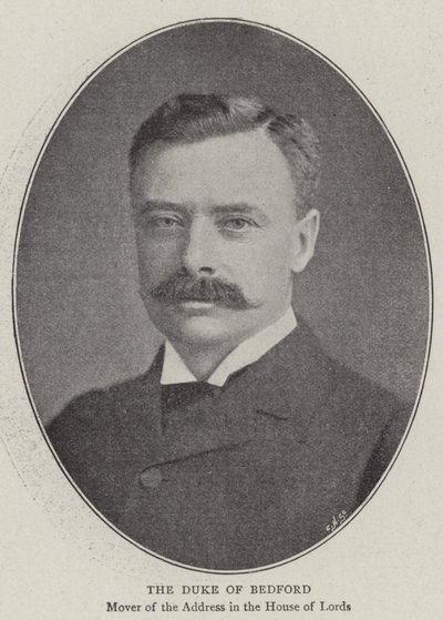 Duke of Bedford av English Photographer