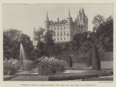 Dunrobin Castle, Sutherlandshire, setet til hertugen av Sutherland av English Photographer