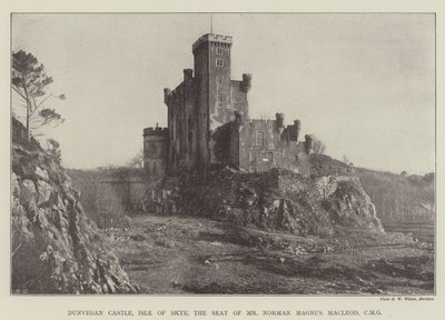 Dunvegan Castle, Isle of Skye, setet til Mr Norman Magnus Macleod, CMG av English Photographer