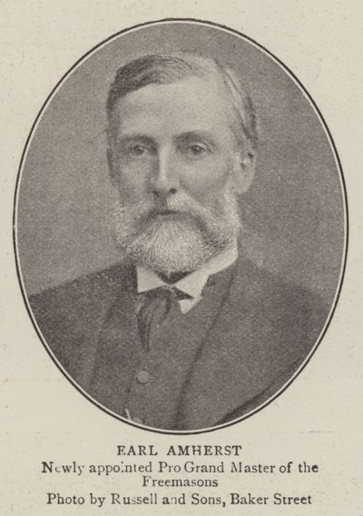 Earl Amherst av English Photographer