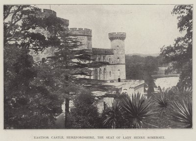 Eastnor Castle, Herefordshire, setet til Lady Henry Somerset av English Photographer