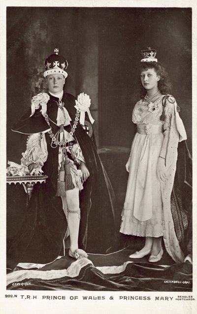 Edward, Prince of Wales og Mary, Princess Royal av English Photographer