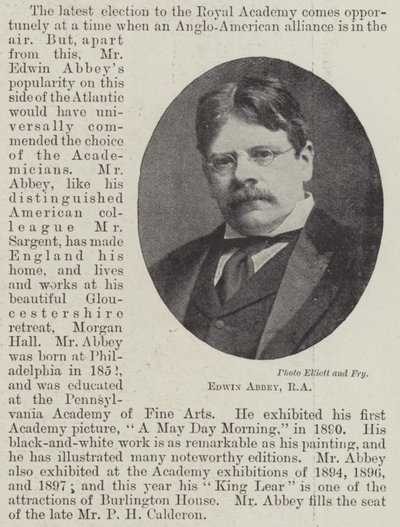 Edwin Abbey, RA av English Photographer