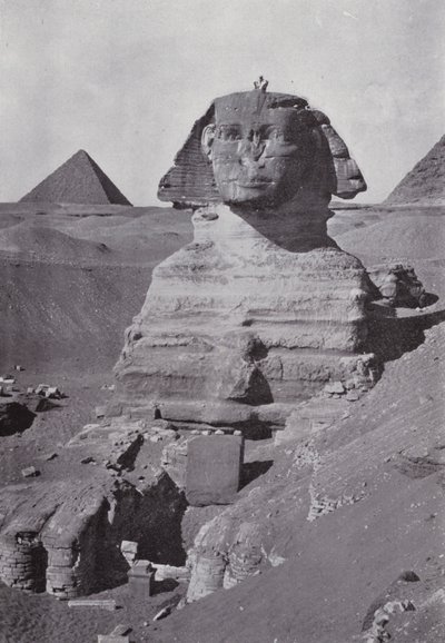 Egypt: The Sphynx (s/hvitt bilde) av English Photographer