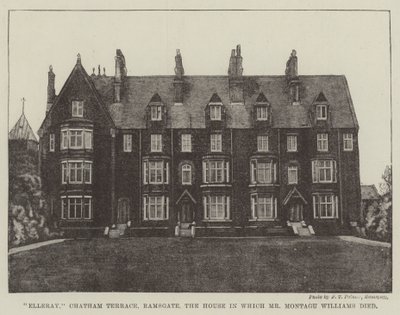 Elleray, Chatham Terrace, Ramsgate, huset der Montagu Williams døde av English Photographer
