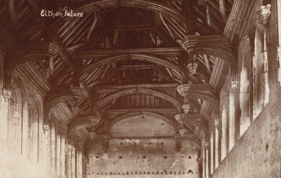 Eltham Palace, tak (s/hvitt bilde) av English Photographer