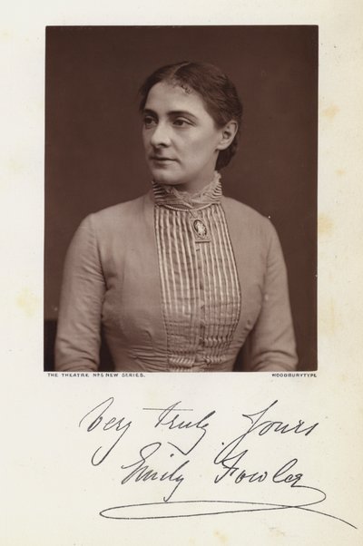 Emily Fowler (s/hvitt bilde) av English Photographer