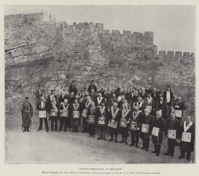 Engelske frimurere i Jerusalem av English Photographer