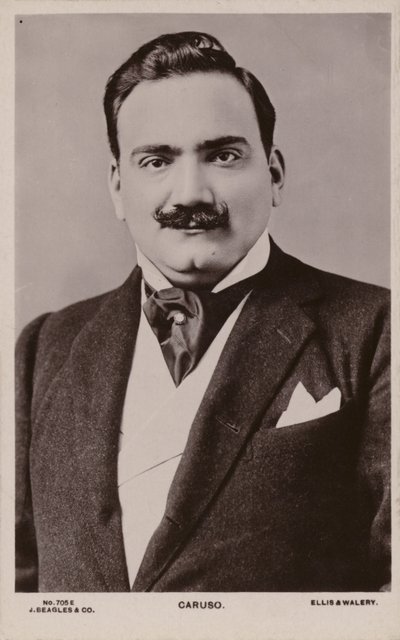 Enrico Caruso , italiensk tenor (1873-1921) av English Photographer