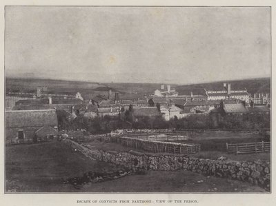 Escape of Convicts from Dartmoor, View of the Prison av English Photographer