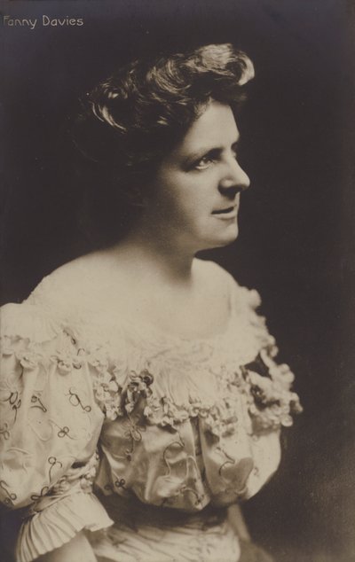 Fanny Davies , britisk pianist av English Photographer