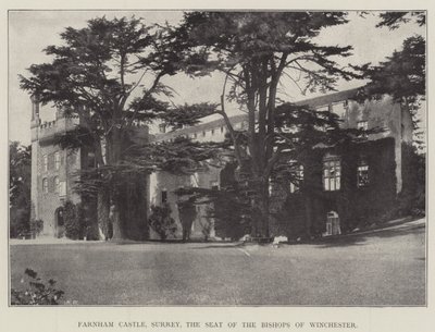 Farnham Castle, Surrey, setet for biskopene av Winchester av English Photographer