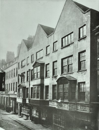 Fetter Lane, rear of Barnards Inn, City of London, 1879 av English Photographer