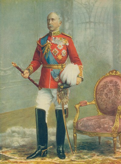 Feltmarskalk Viscount Wolseley, øverstkommanderende for hæren. I den fulle kjolen til en feltmarskalk av English Photographer