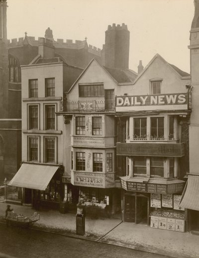 Fleet Street, London; nordsiden med 184-186 Fleet Street av English Photographer