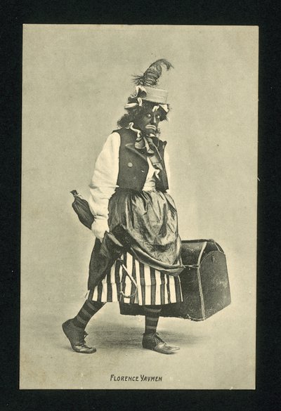 Florence Yaymen , engelsk musikkhallkomiker og danser (s/h-foto) av English Photographer