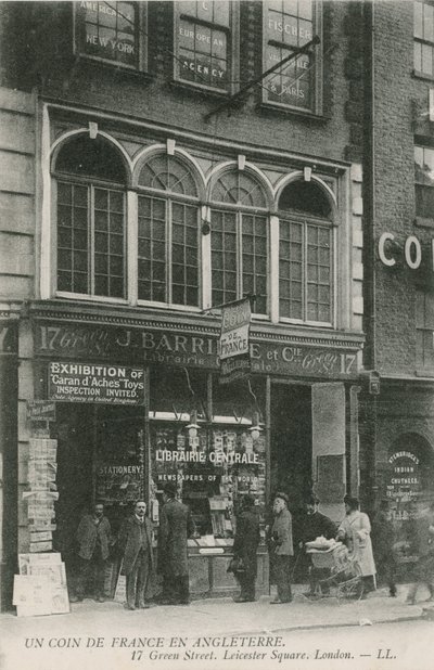 Fransk bokhandel, 17 Green Street, Leicester Square, London av English Photographer