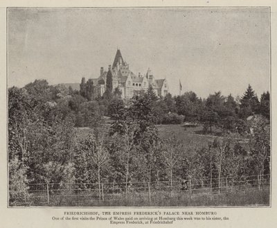 Friedrichshof, keiserinne Fredericks Palace nær Homburg av English Photographer