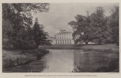 Frogmore House, hvor kong Edward vil bo under endringene på Windsor Castle av English Photographer