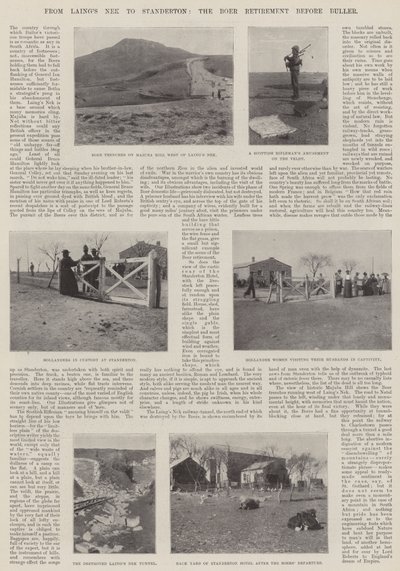 Fra Laings Nek til Standerton, Boer Retirement før Buller av English Photographer