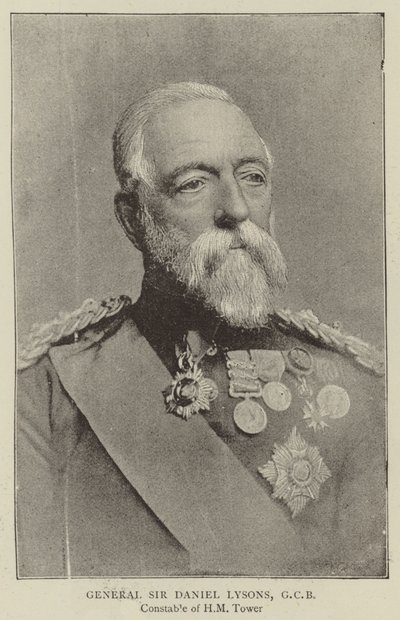 General Sir Daniel Lysons, GCB av English Photographer