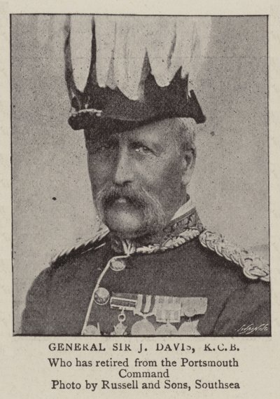 General Sir J Davis, KCB av English Photographer